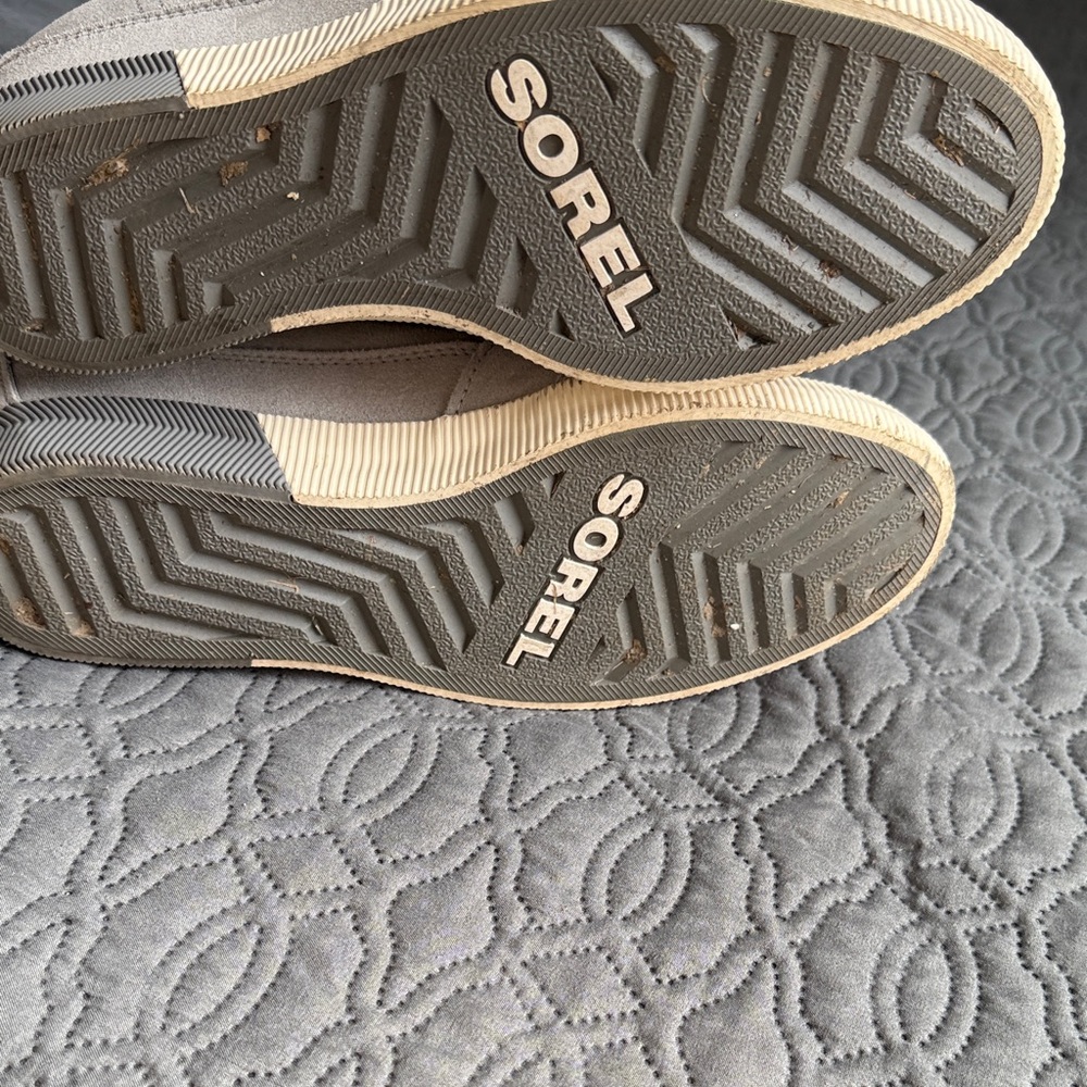 Sorel Light Gray Lace-Up Sneakers - Picture 4 of 7